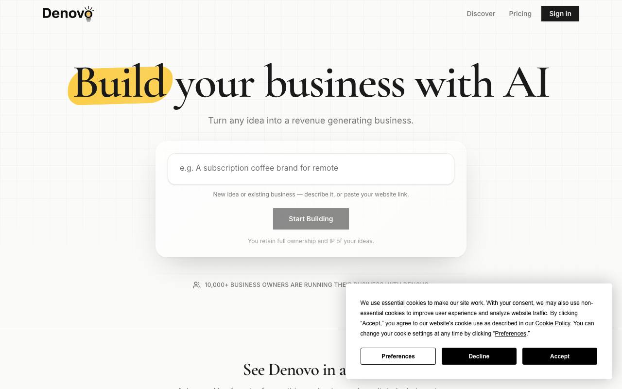 Denovo screenshot