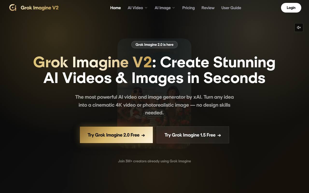 Grok Imagine 2.0 screenshot