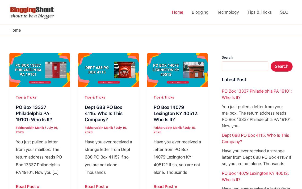 BloggingShout screenshot