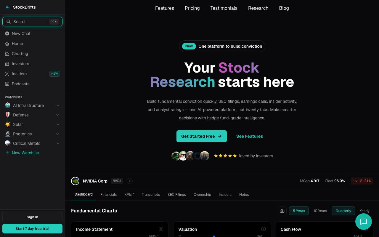 Stockdrifts screenshot