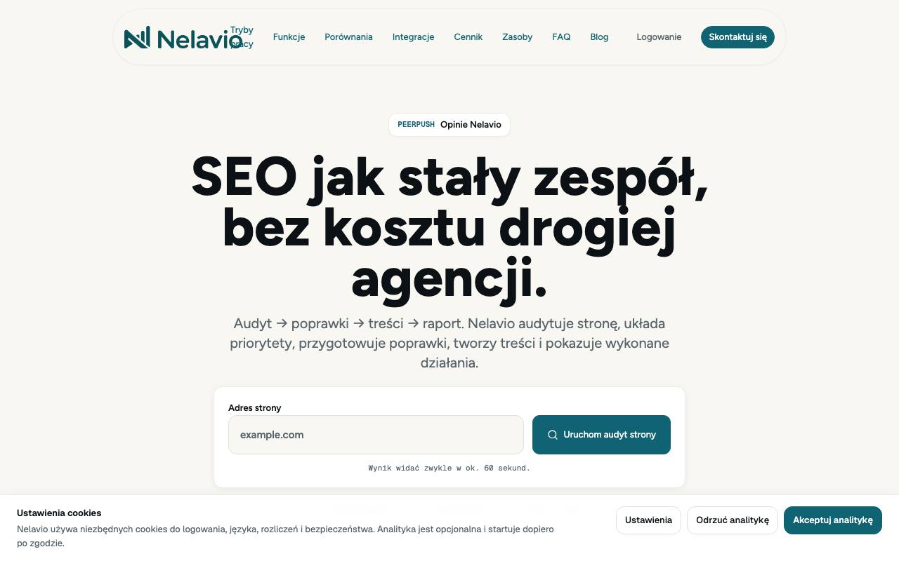 Nelavio screenshot
