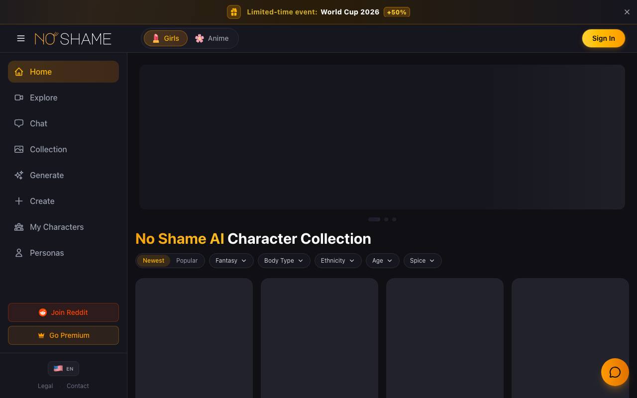 NoShame AI screenshot
