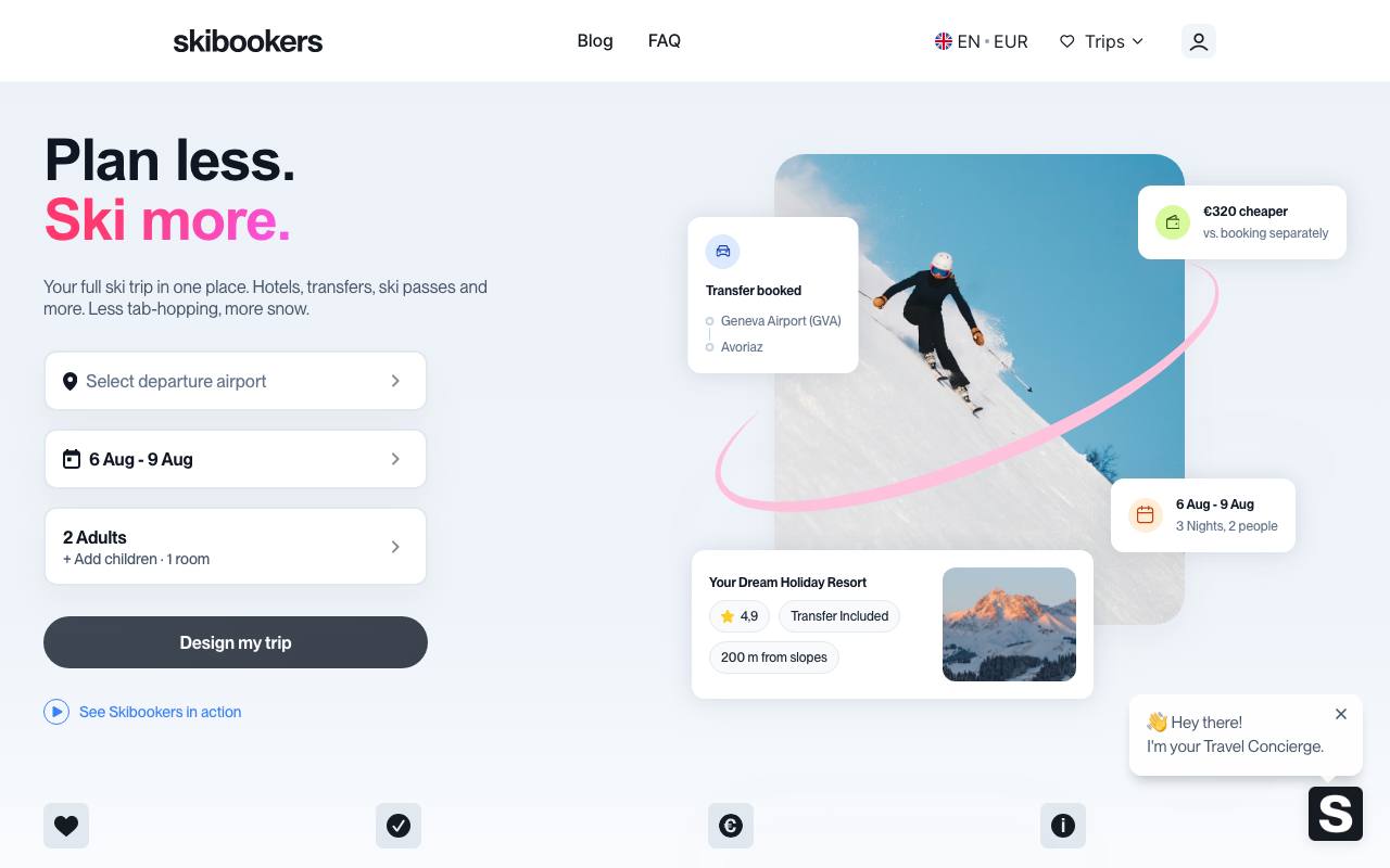 Skibookers screenshot