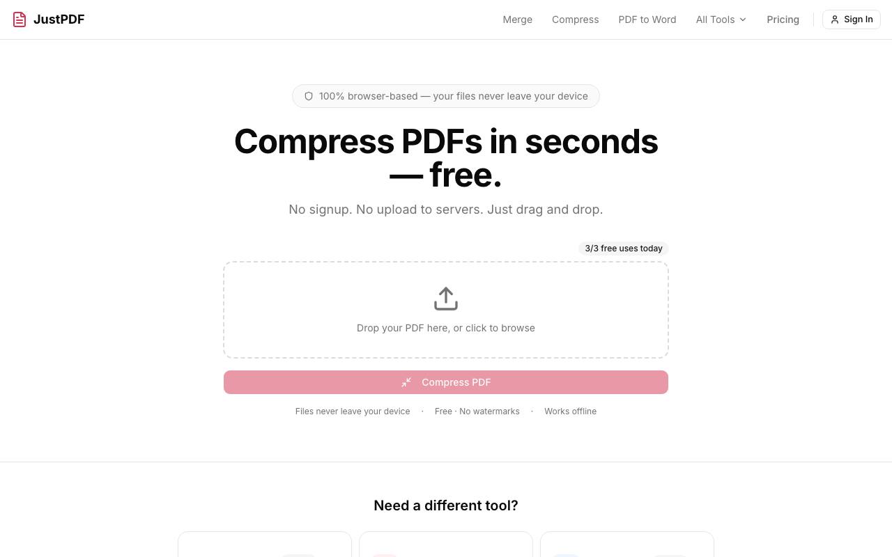 JustPDF screenshot