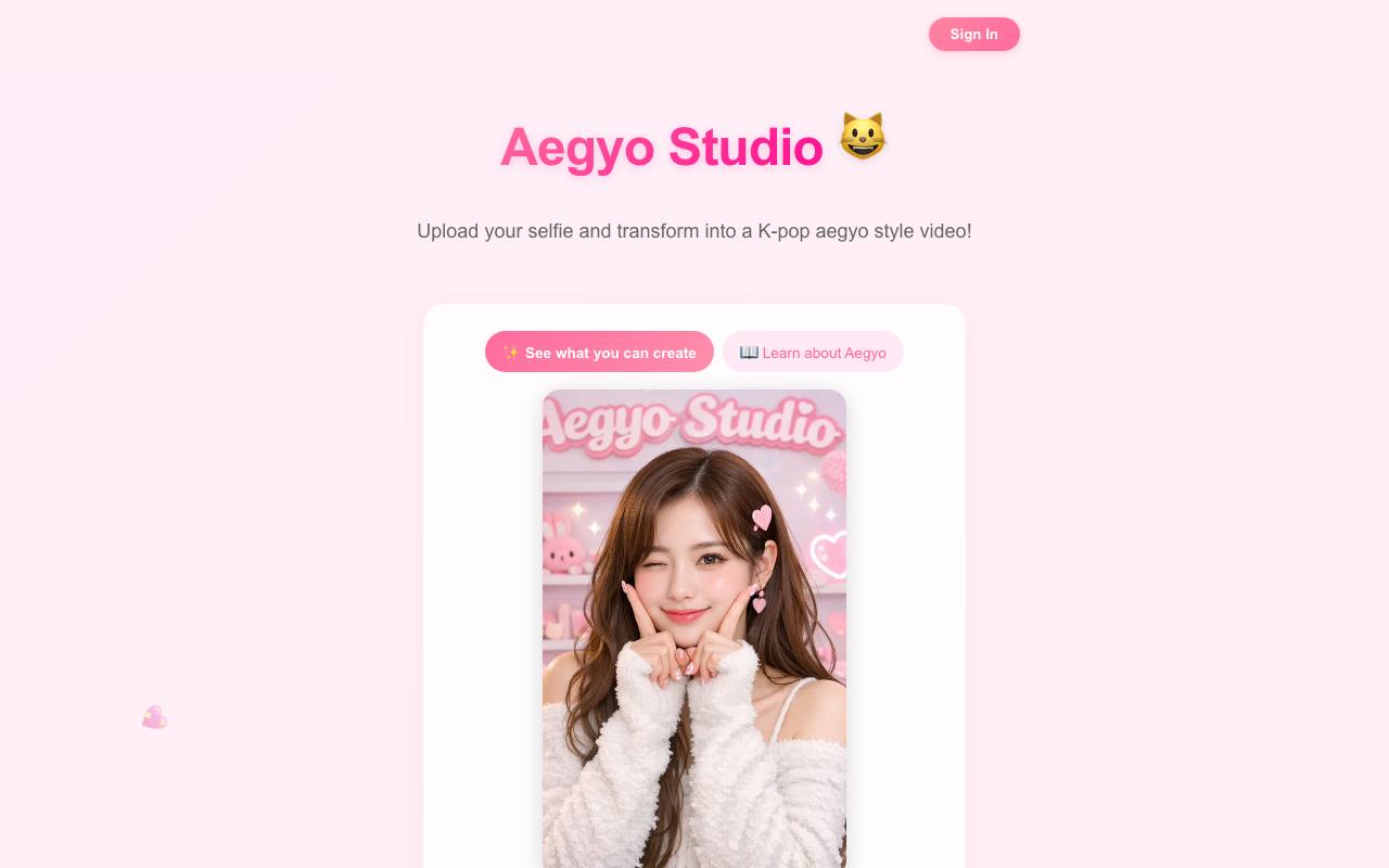 Aegyo Studio screenshot