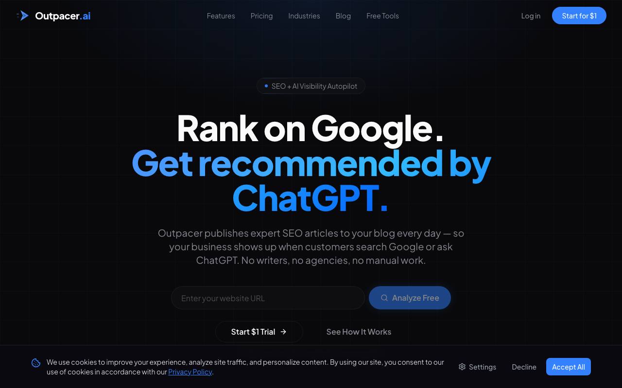 Outpacer.ai screenshot