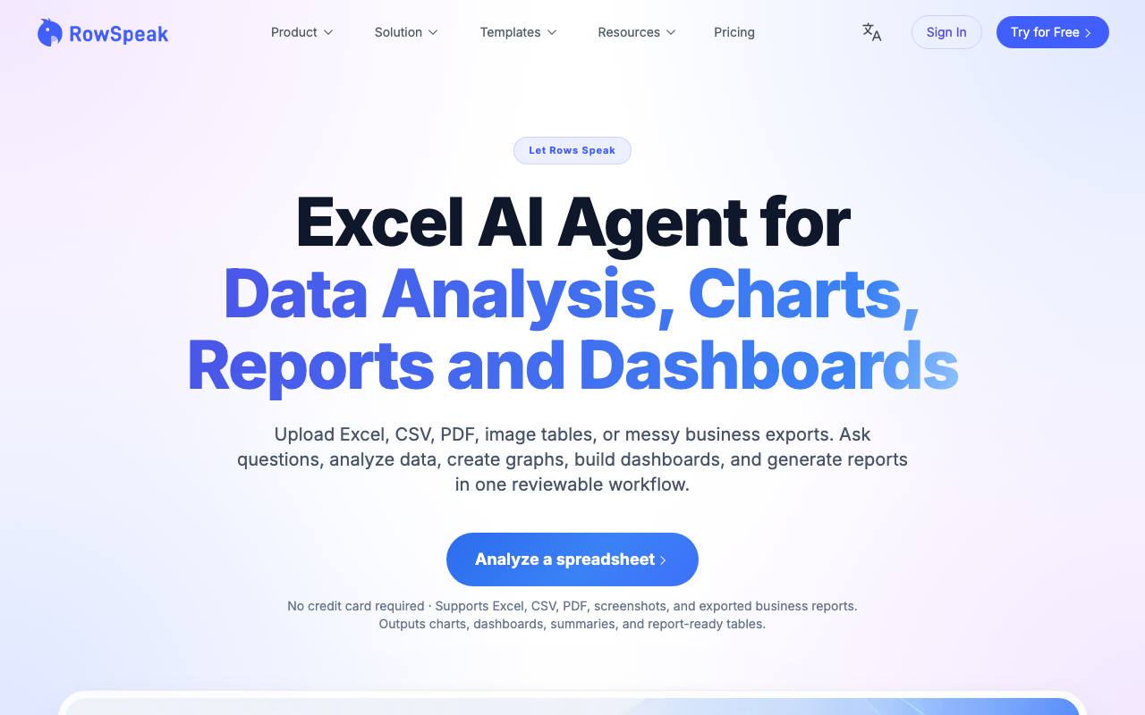 https://rowspeak.ai/ screenshot