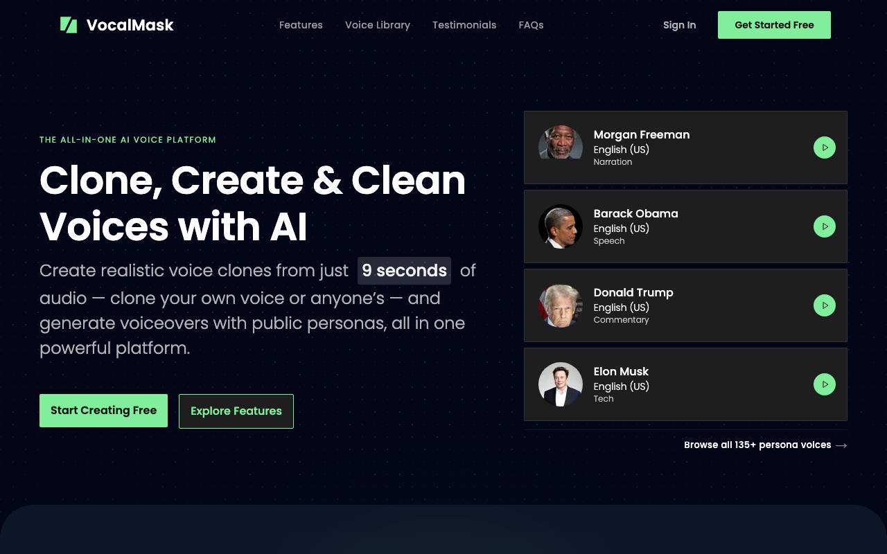 VocalMask screenshot