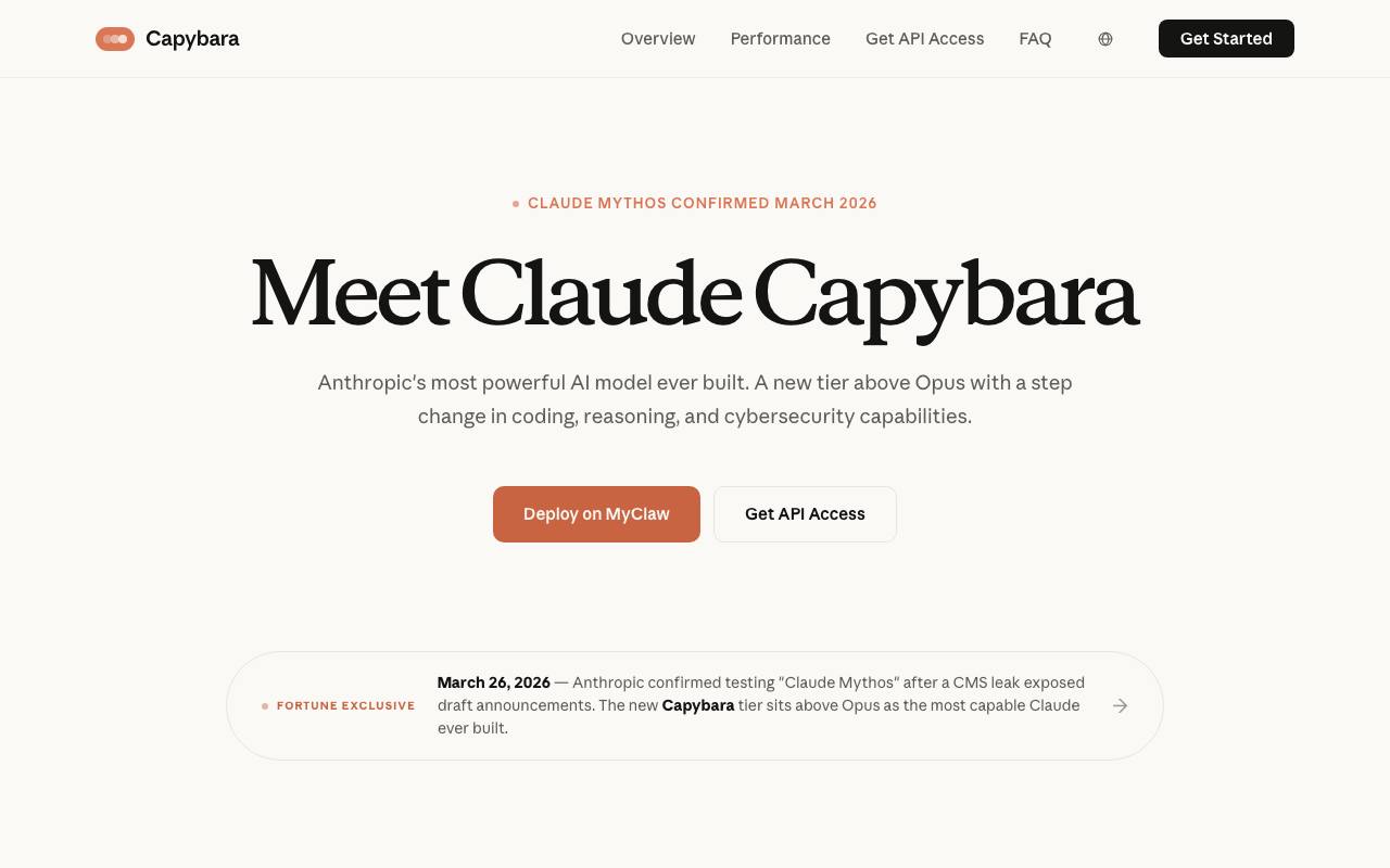 Claude Capybara screenshot
