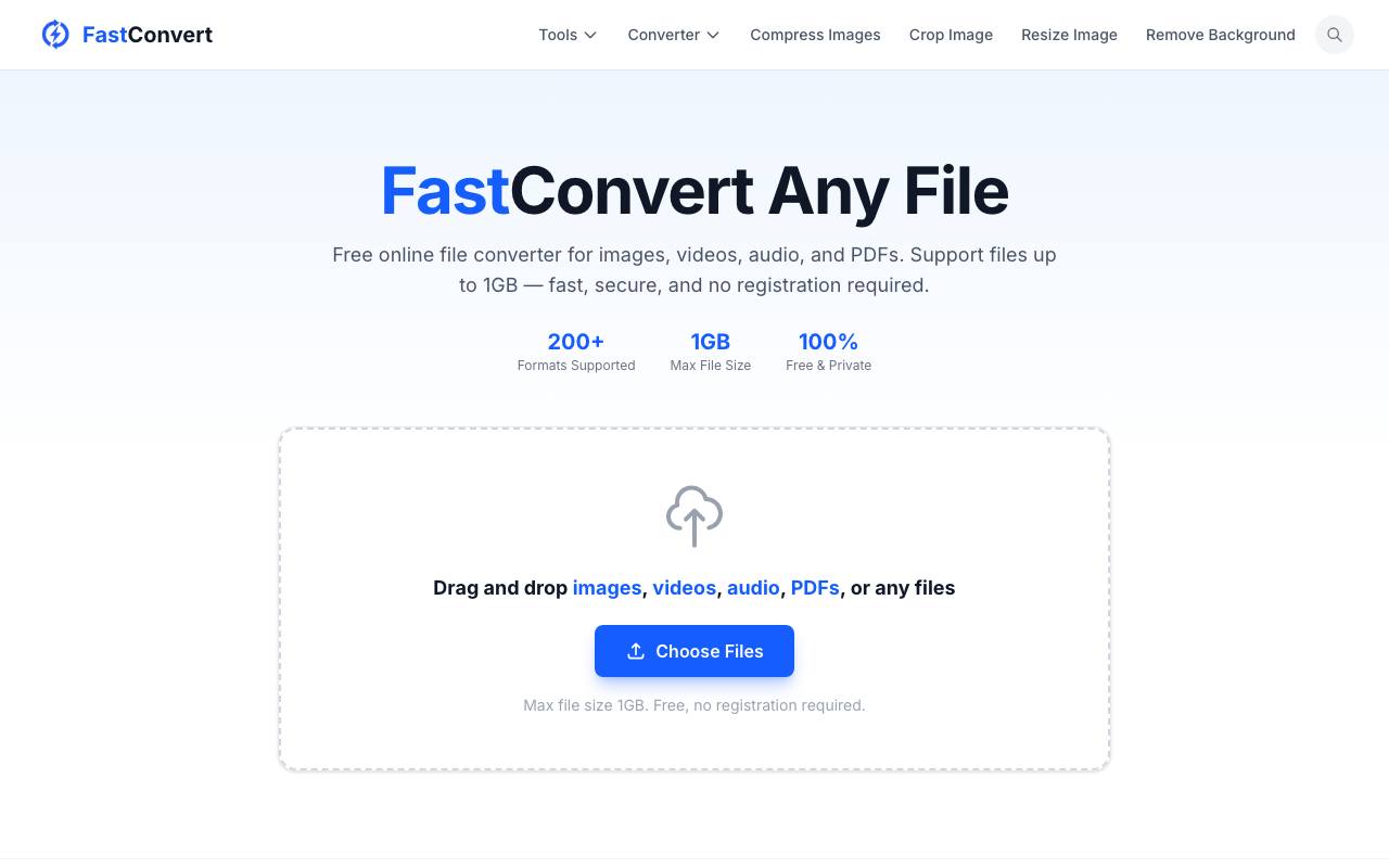 FastConvert AI screenshot