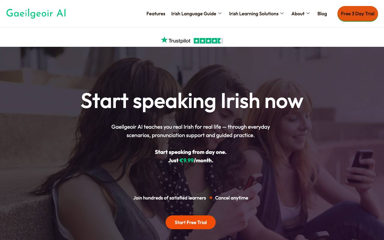 Gaeilgeoir AI screenshot