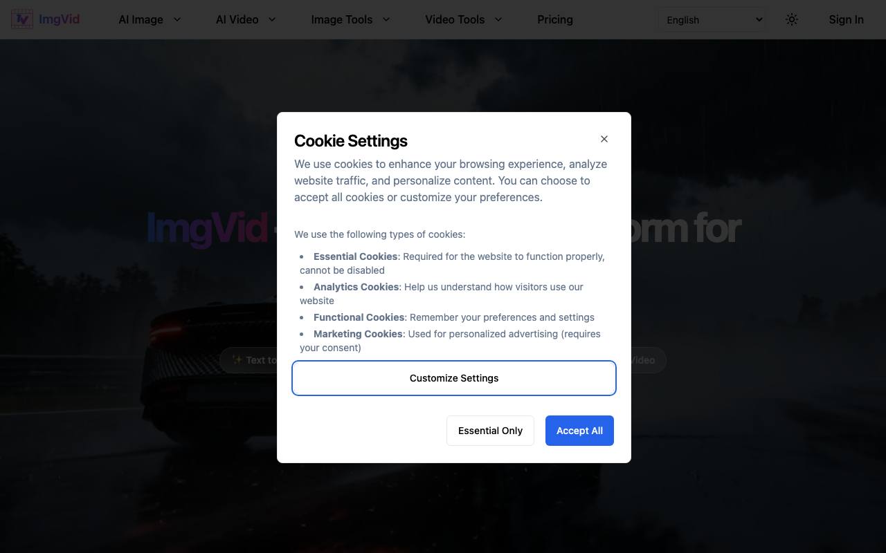 ImgVid AI screenshot