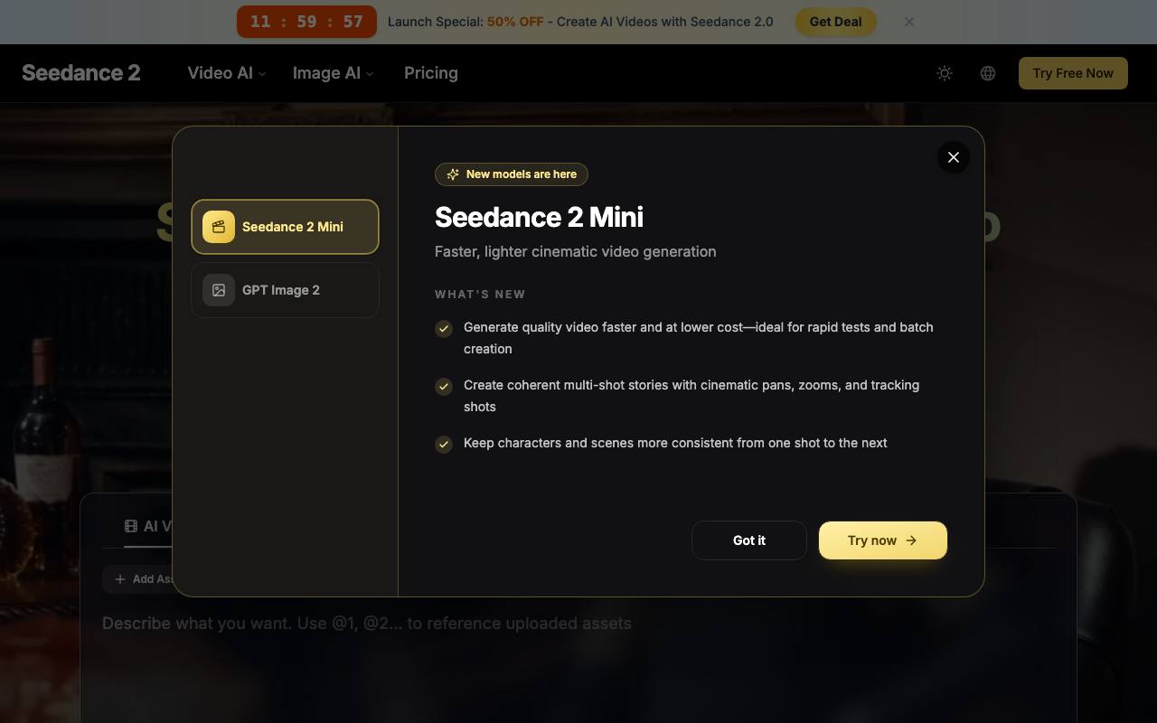 Seedance 2.0 screenshot
