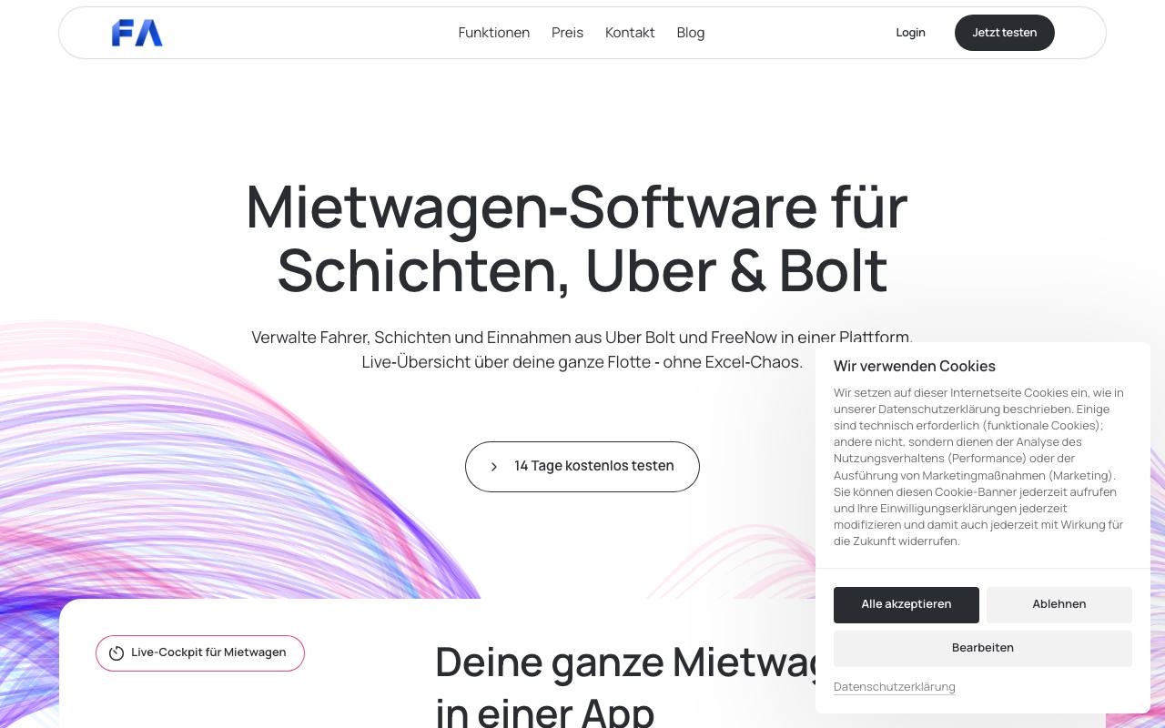 FahrerApp screenshot