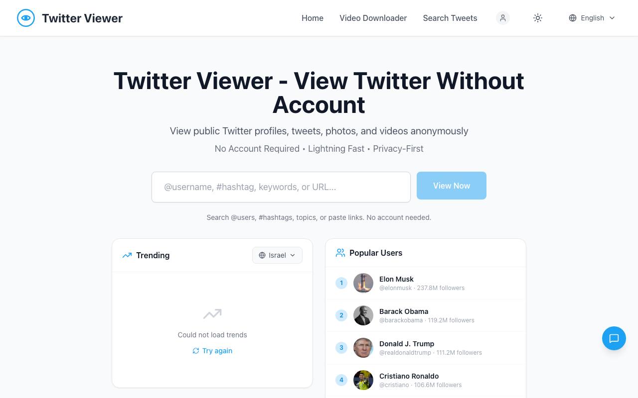 TwitterWebViewer (by Peter’s Lab) screenshot
