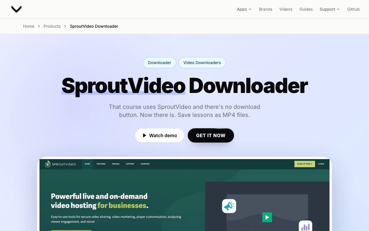 Sprout Video Downloader screenshot
