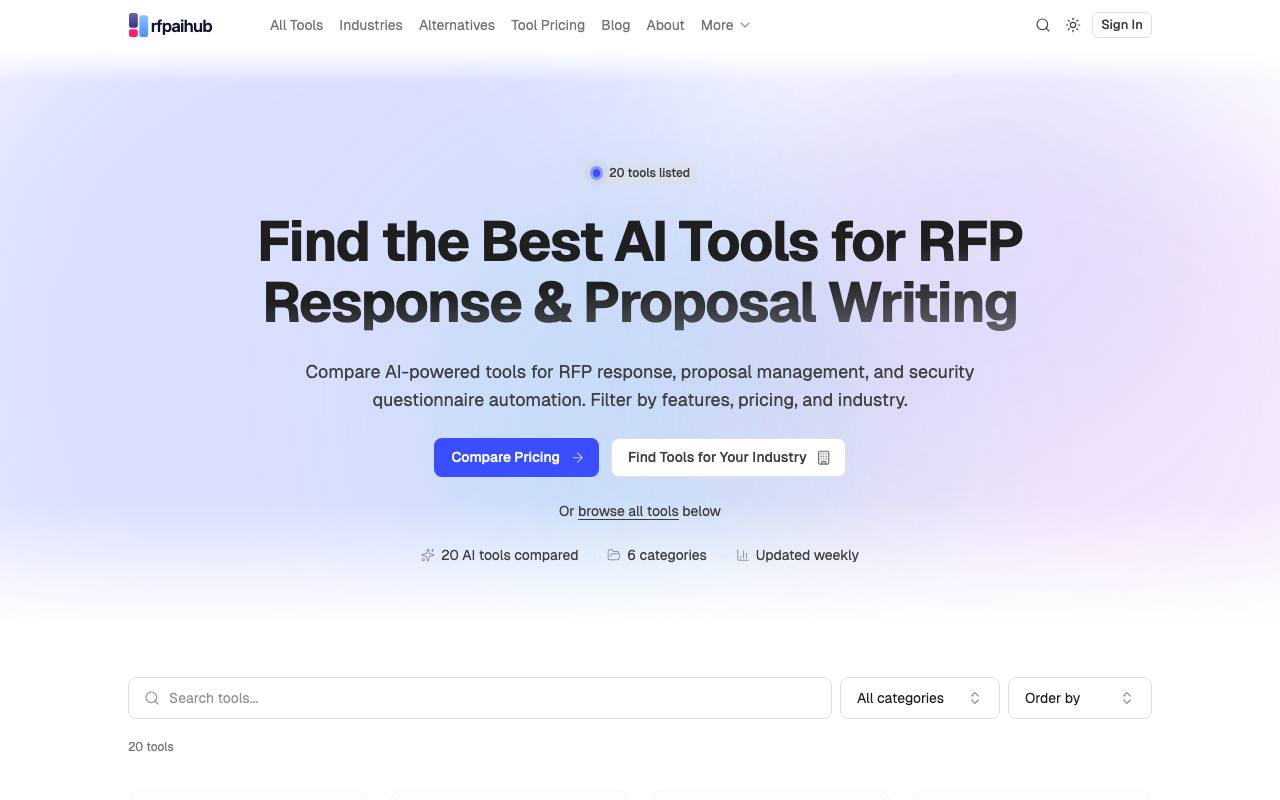 rfpaihub screenshot