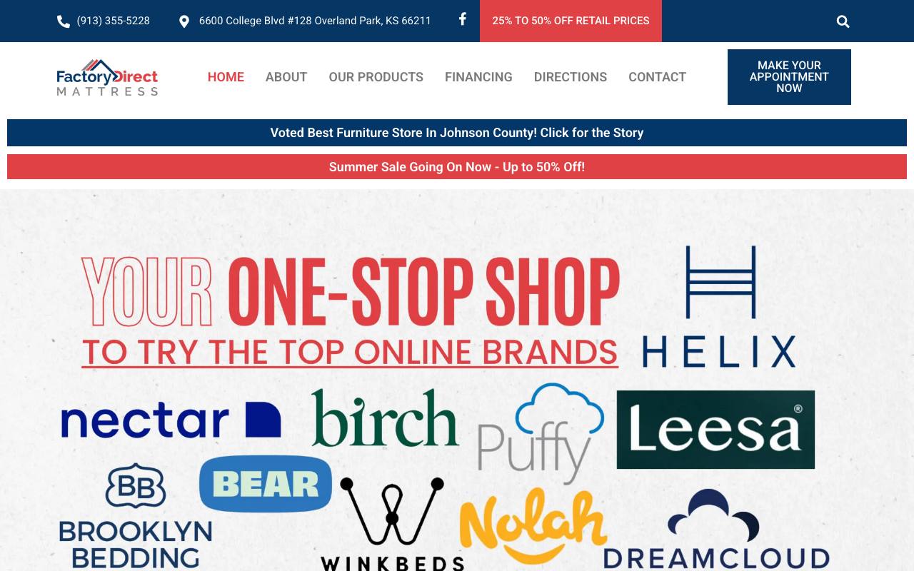 Factory Direct Mattress of OP screenshot
