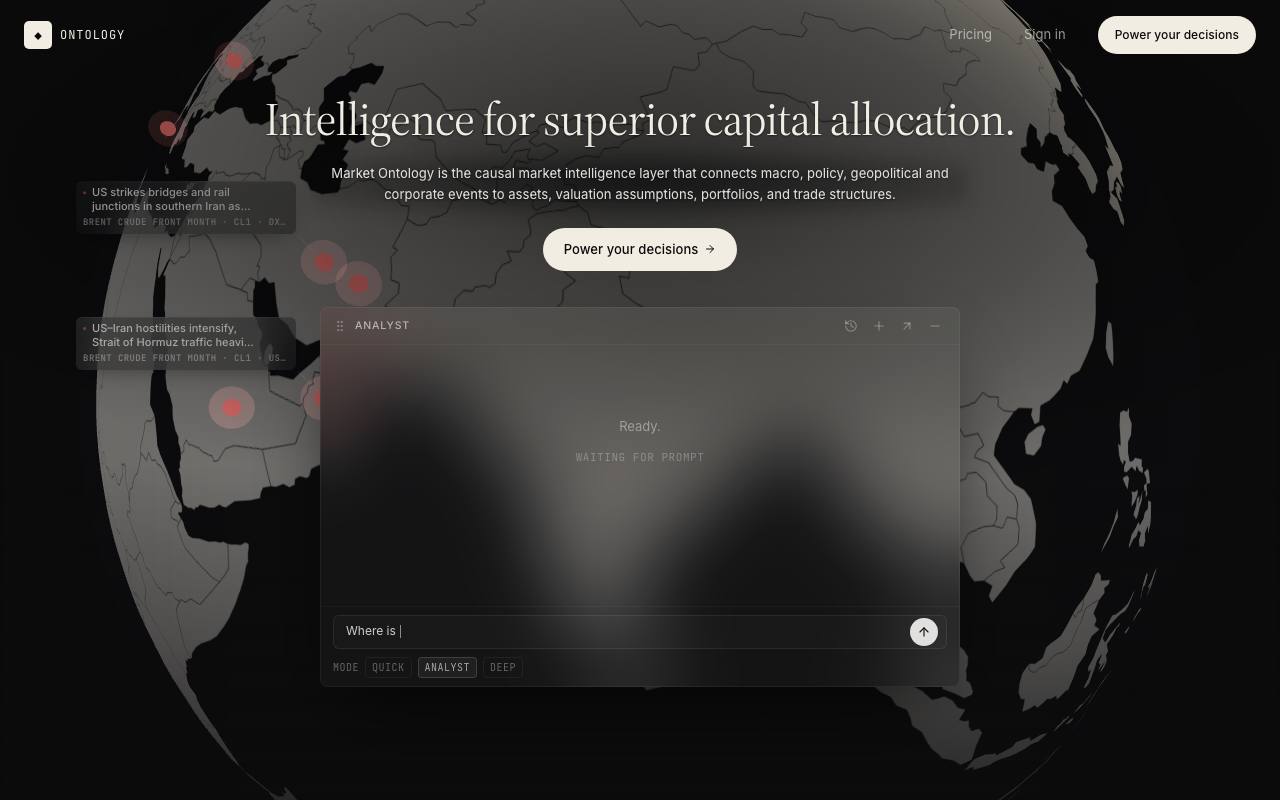 Market Ontology screenshot
