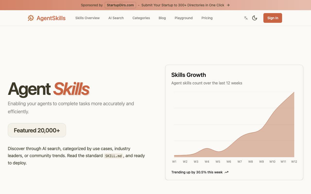AgentSkills screenshot