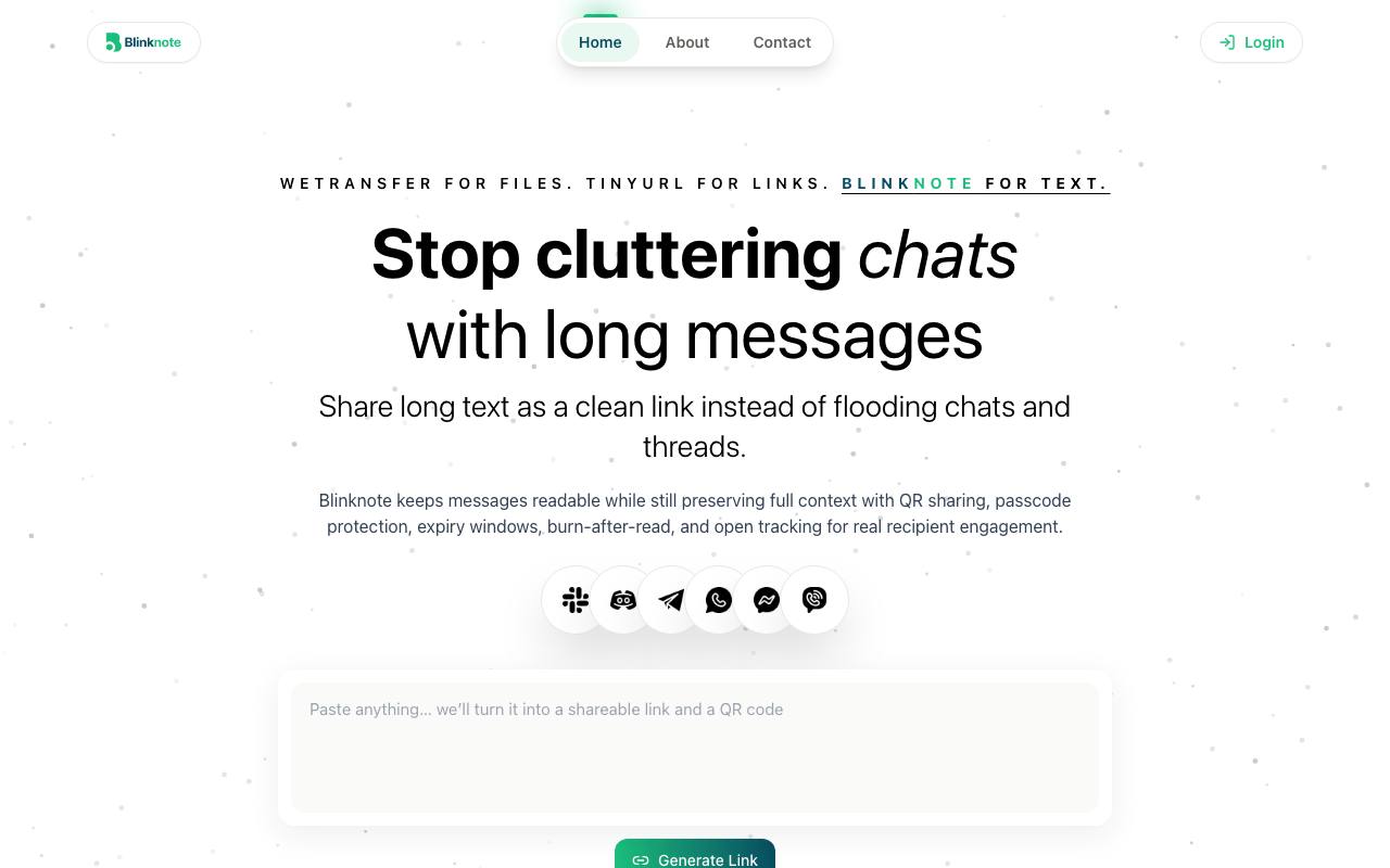 Blinknote screenshot