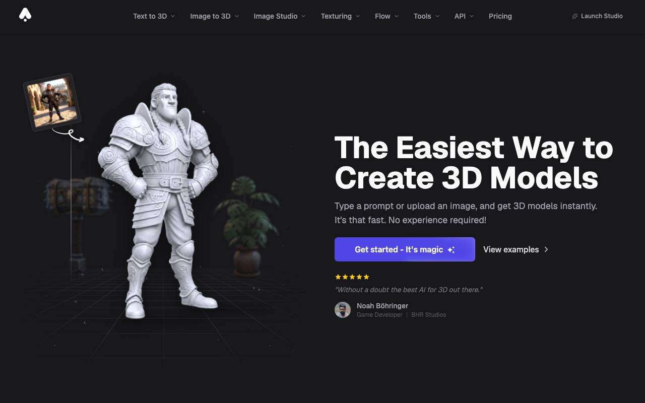 3DAIStudio screenshot