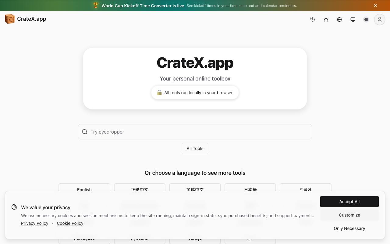 cratex.app screenshot