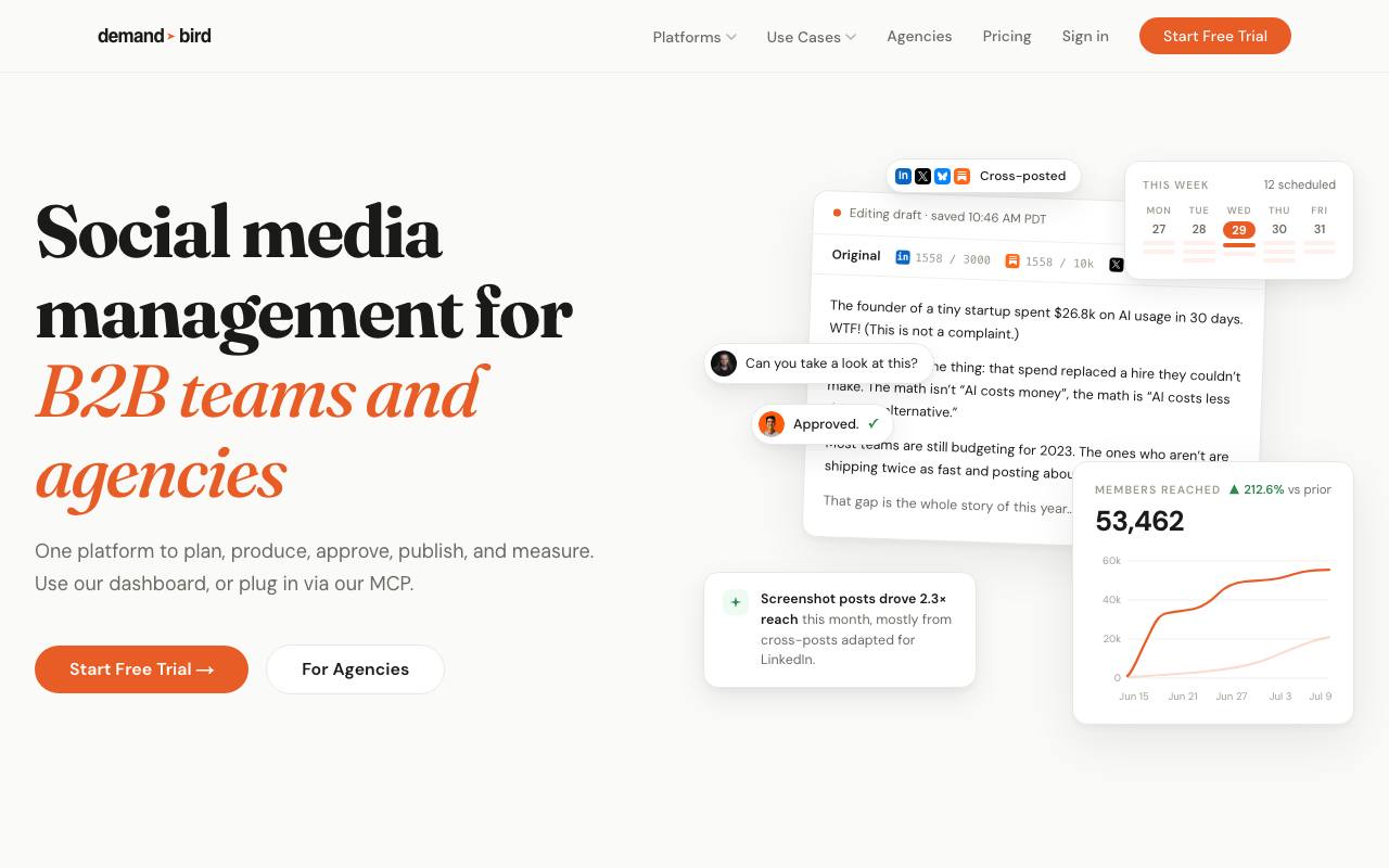 DemandBird screenshot