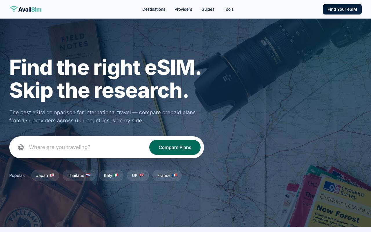 Availsim screenshot