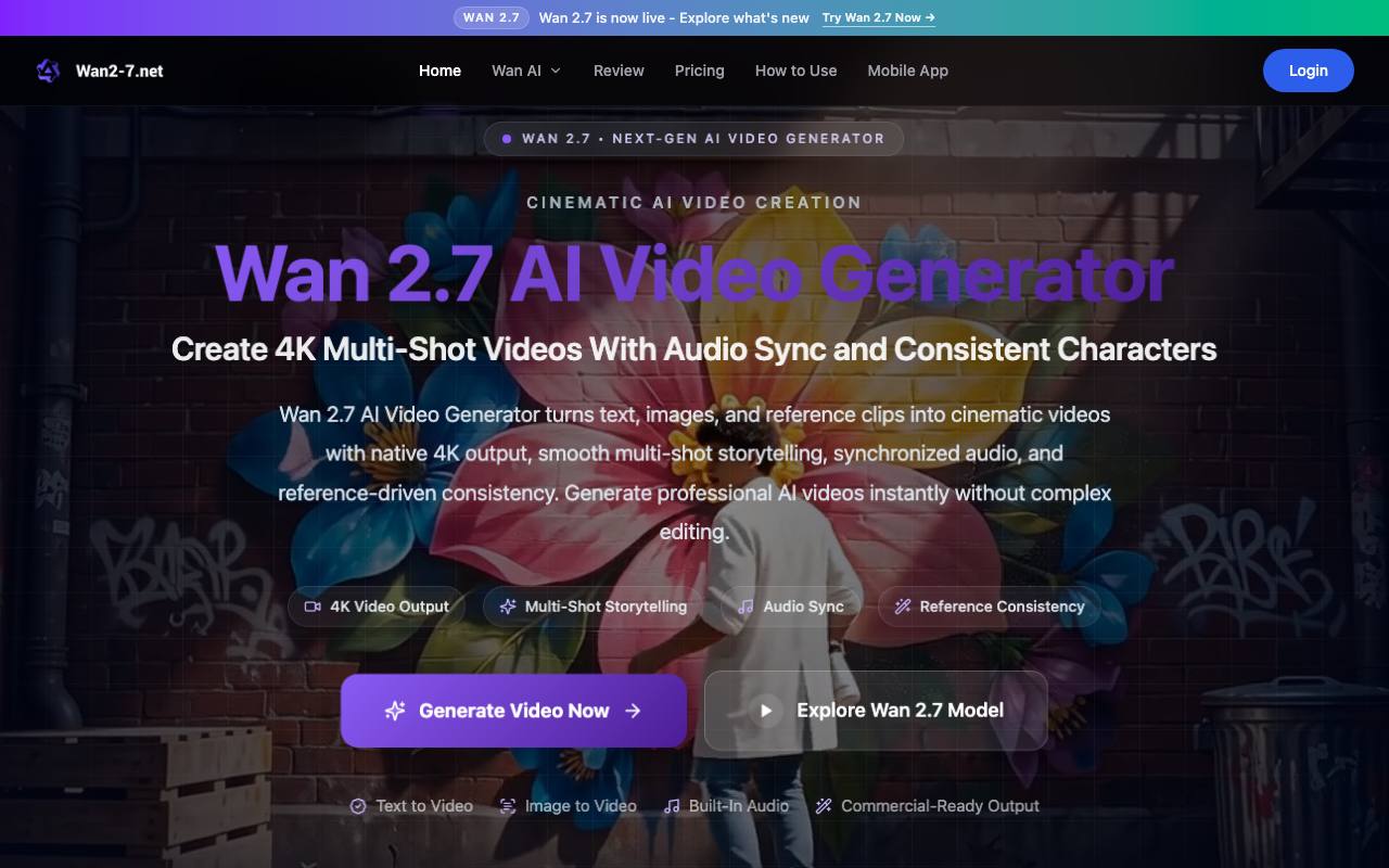 Wan 2.7 AI screenshot