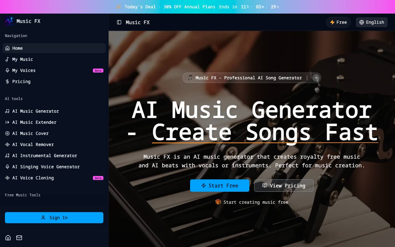 Music FX screenshot