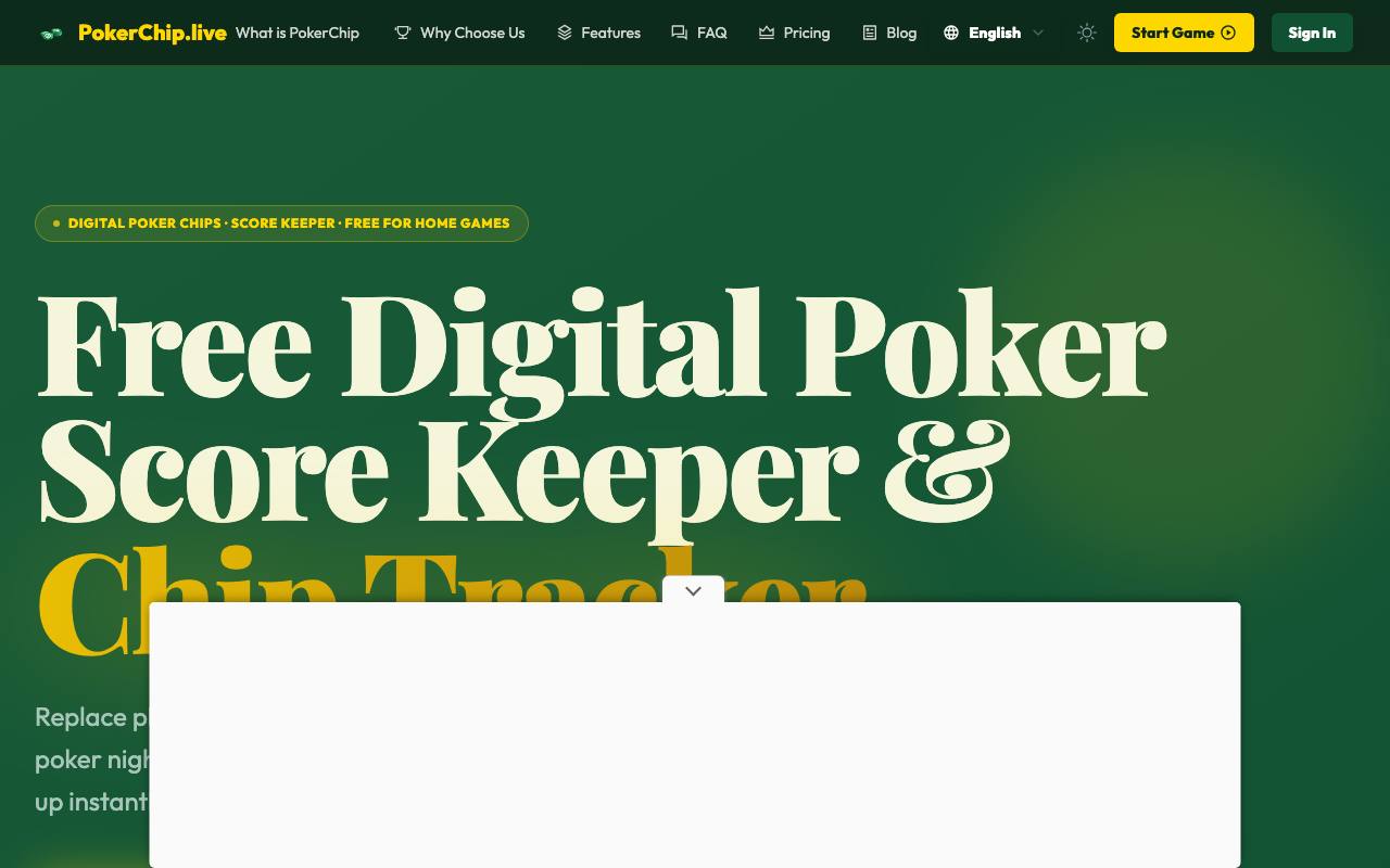 PokerChip.live screenshot