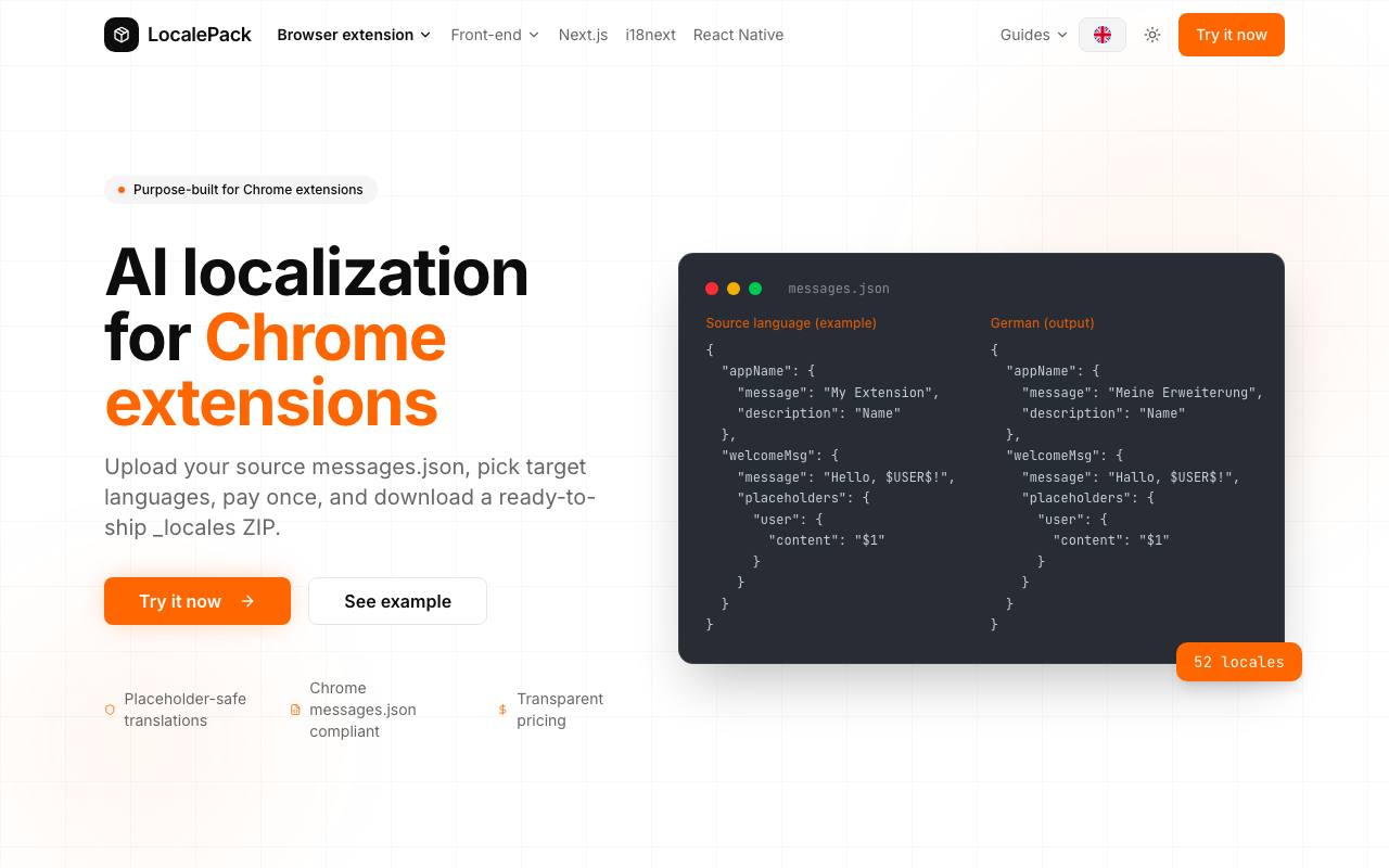 LocalePack screenshot