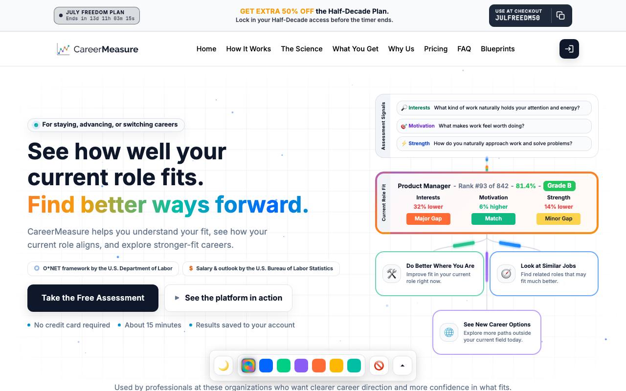 CareerMeasure screenshot