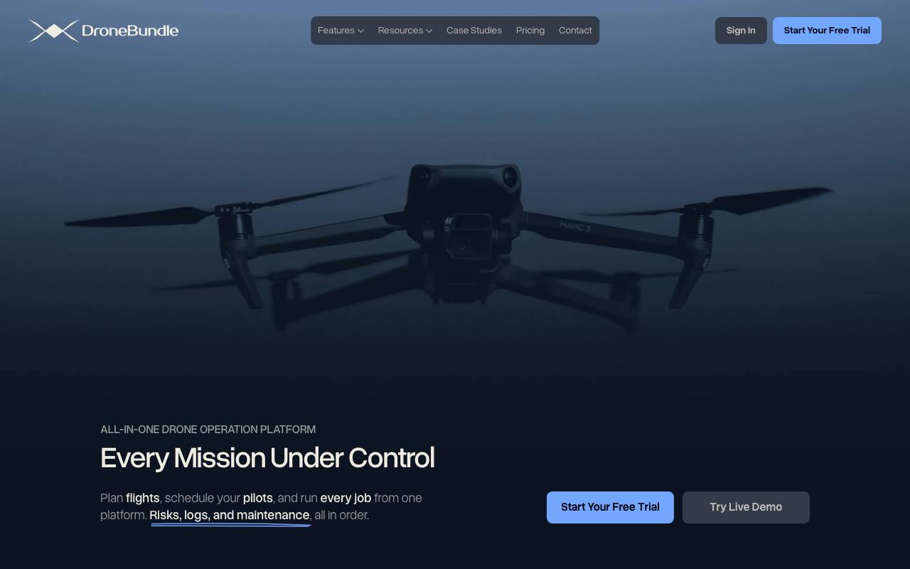 DroneBundle screenshot