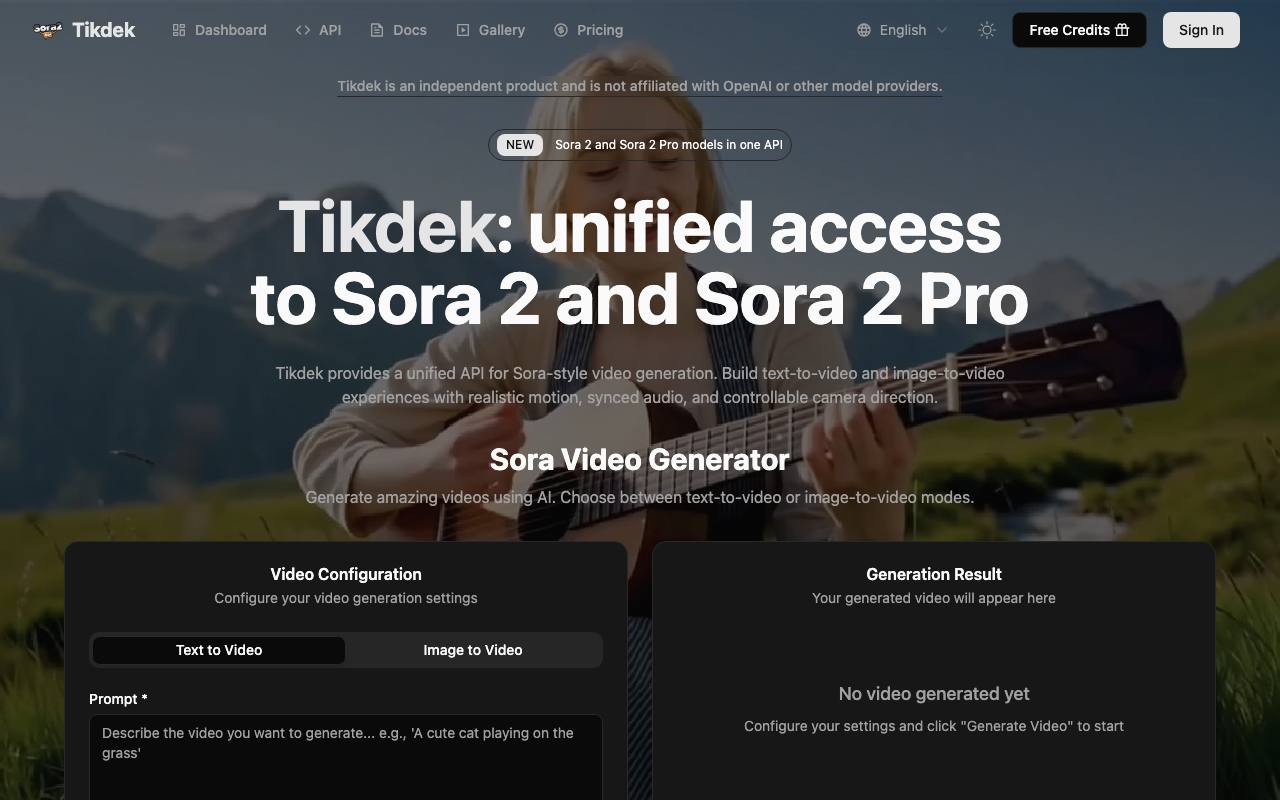 Sora2 Api screenshot