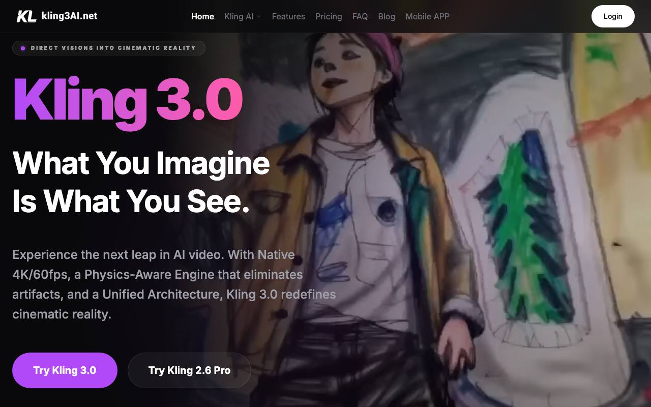 Kling 3.0 AI screenshot
