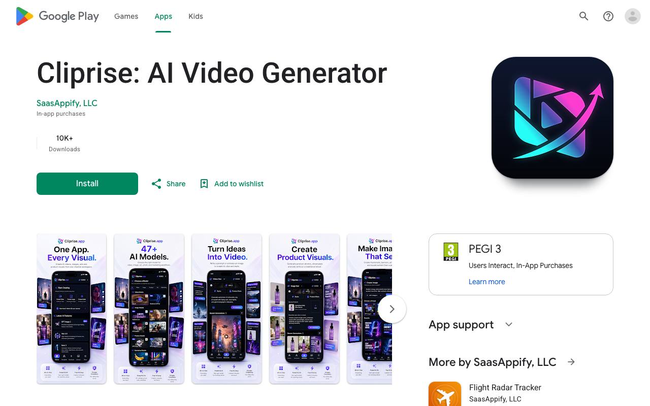 Cliprise AI screenshot