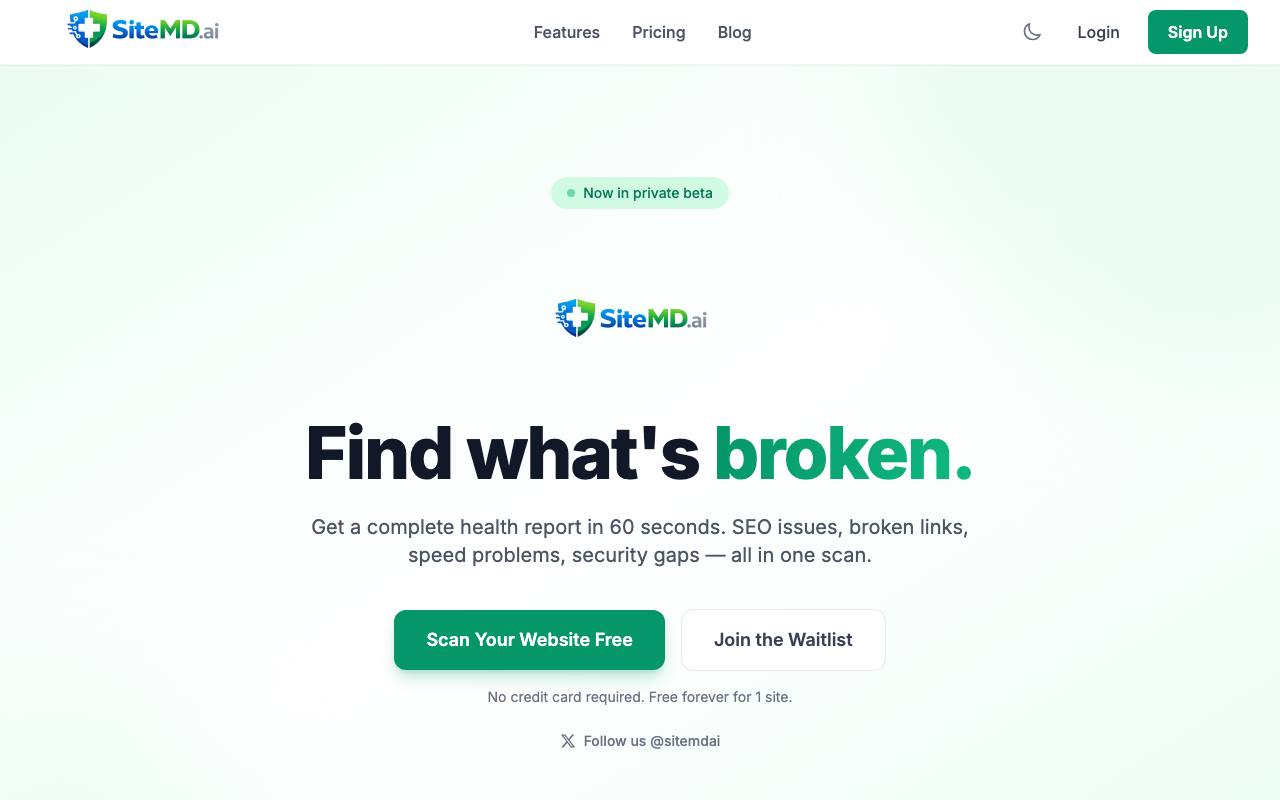 SiteMd screenshot