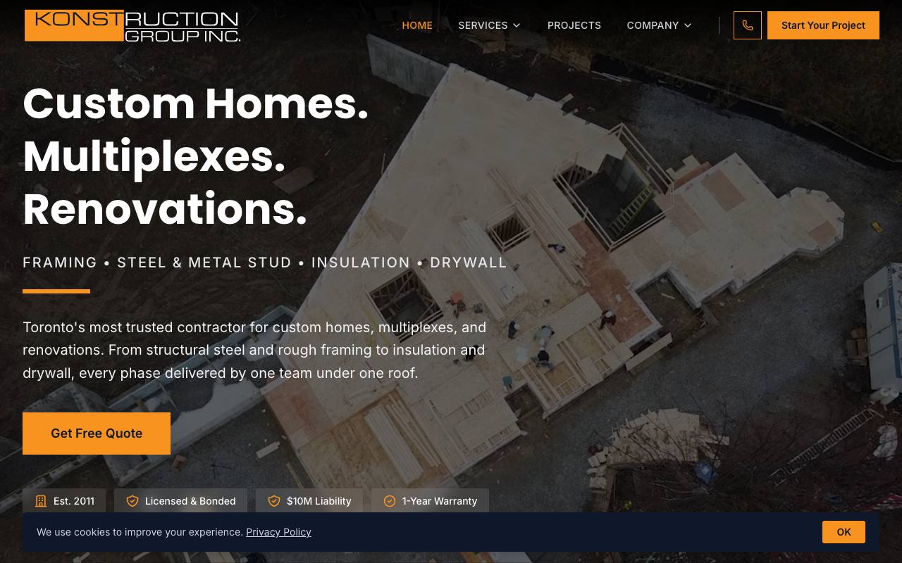 Konstruction Group Inc. screenshot