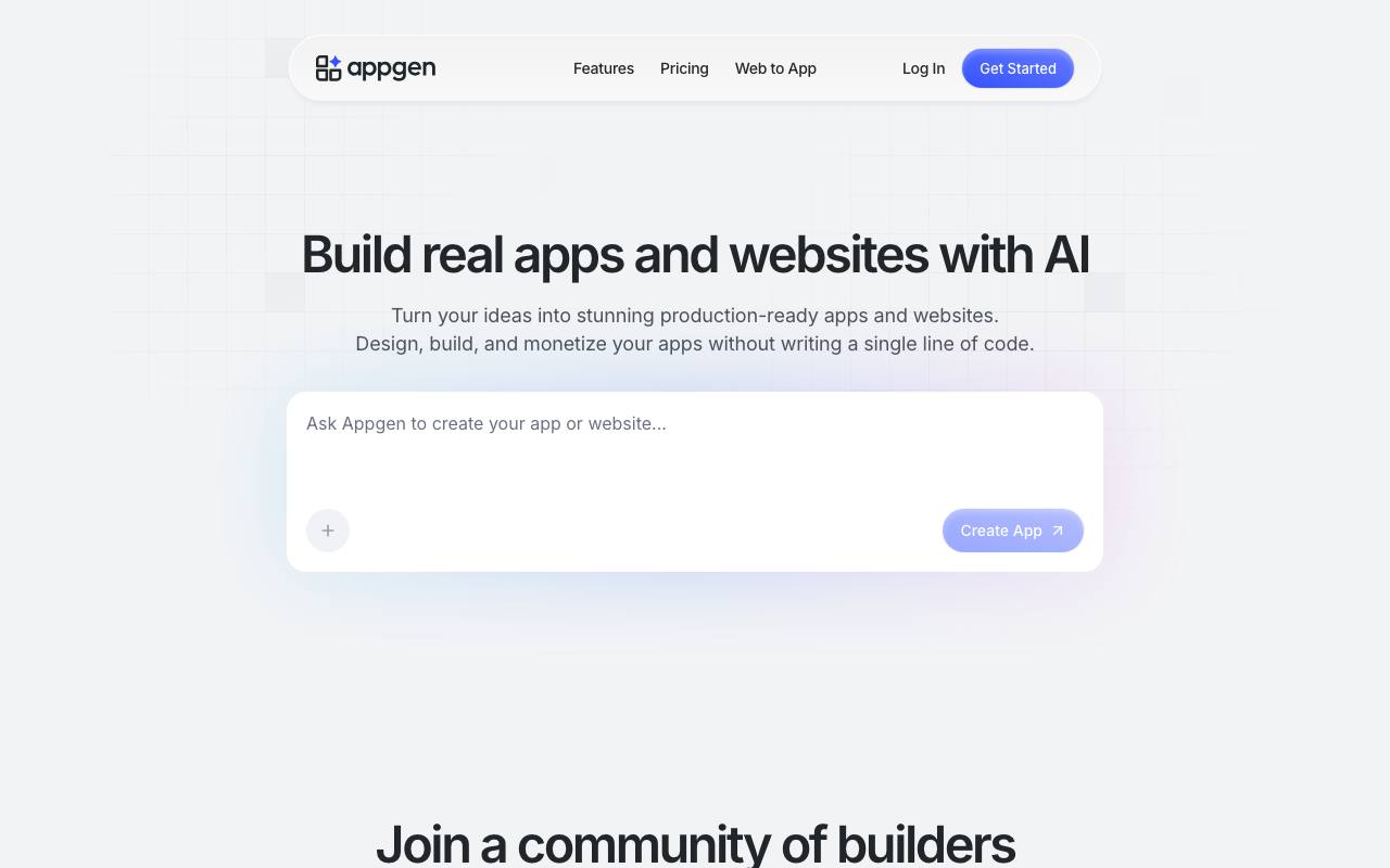 AppGen screenshot