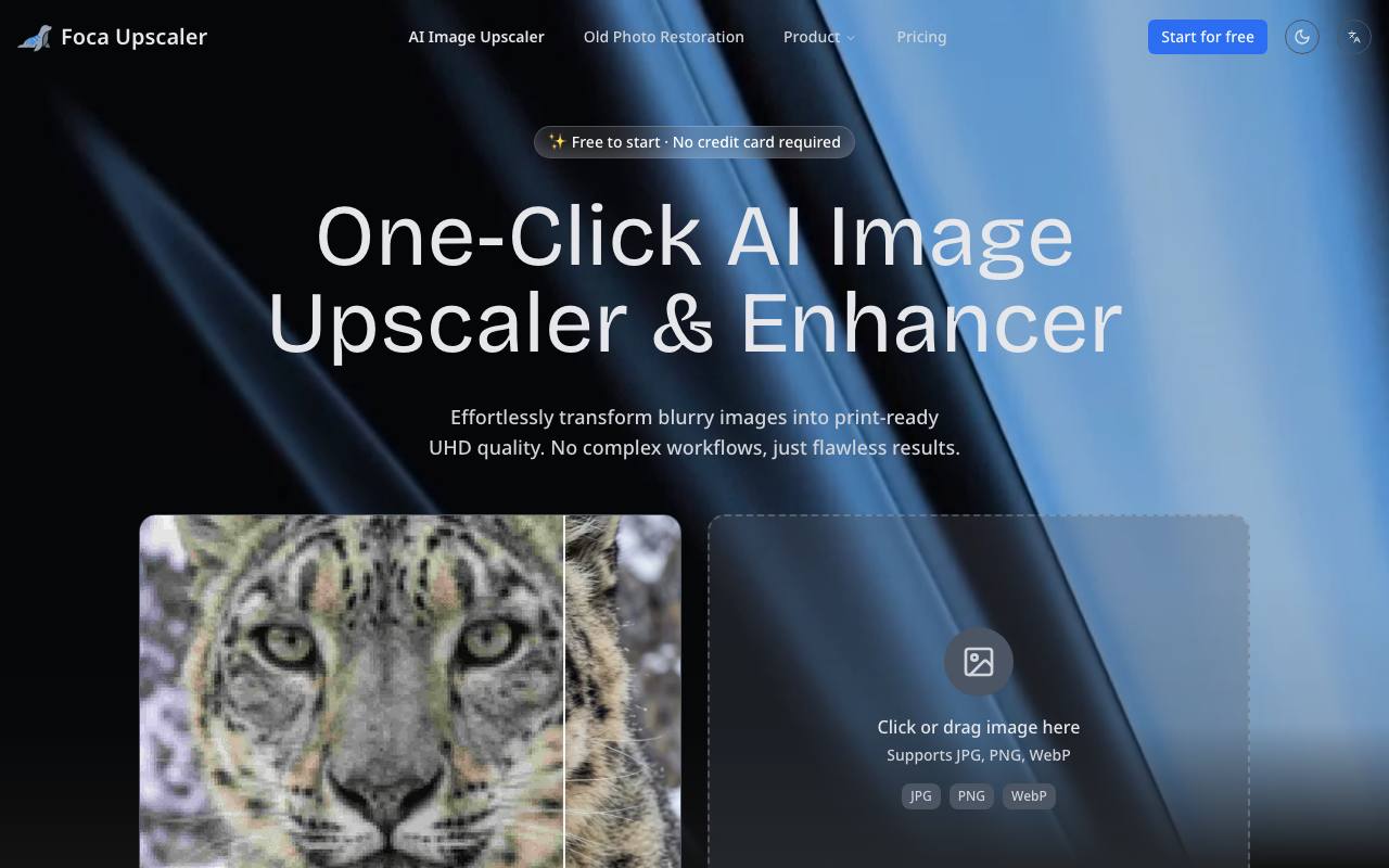 Foca Upscaler screenshot