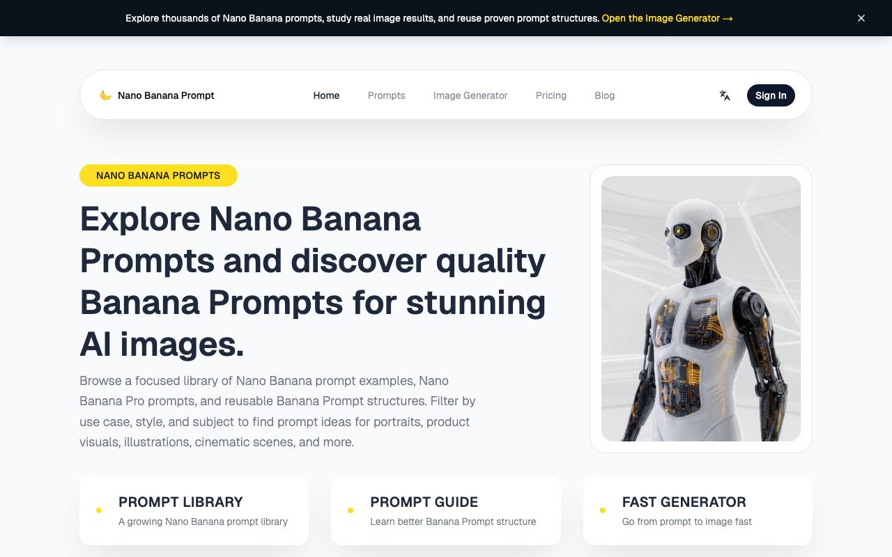 Nano Banana Prompt screenshot