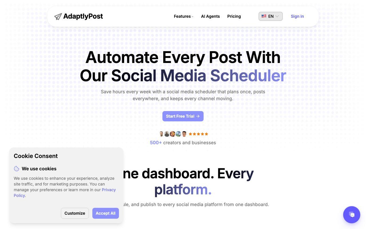 AdaptlyPost screenshot