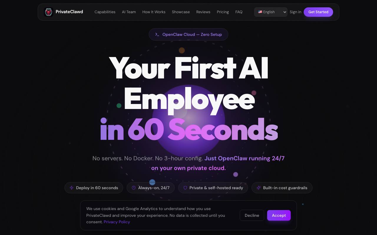 PrivateClawd screenshot