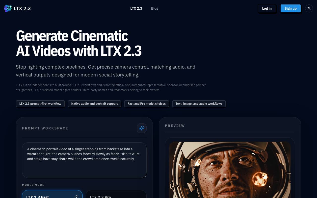 LTX 2.3 Video Generator screenshot