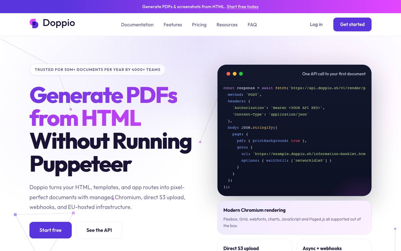 Dopio screenshot