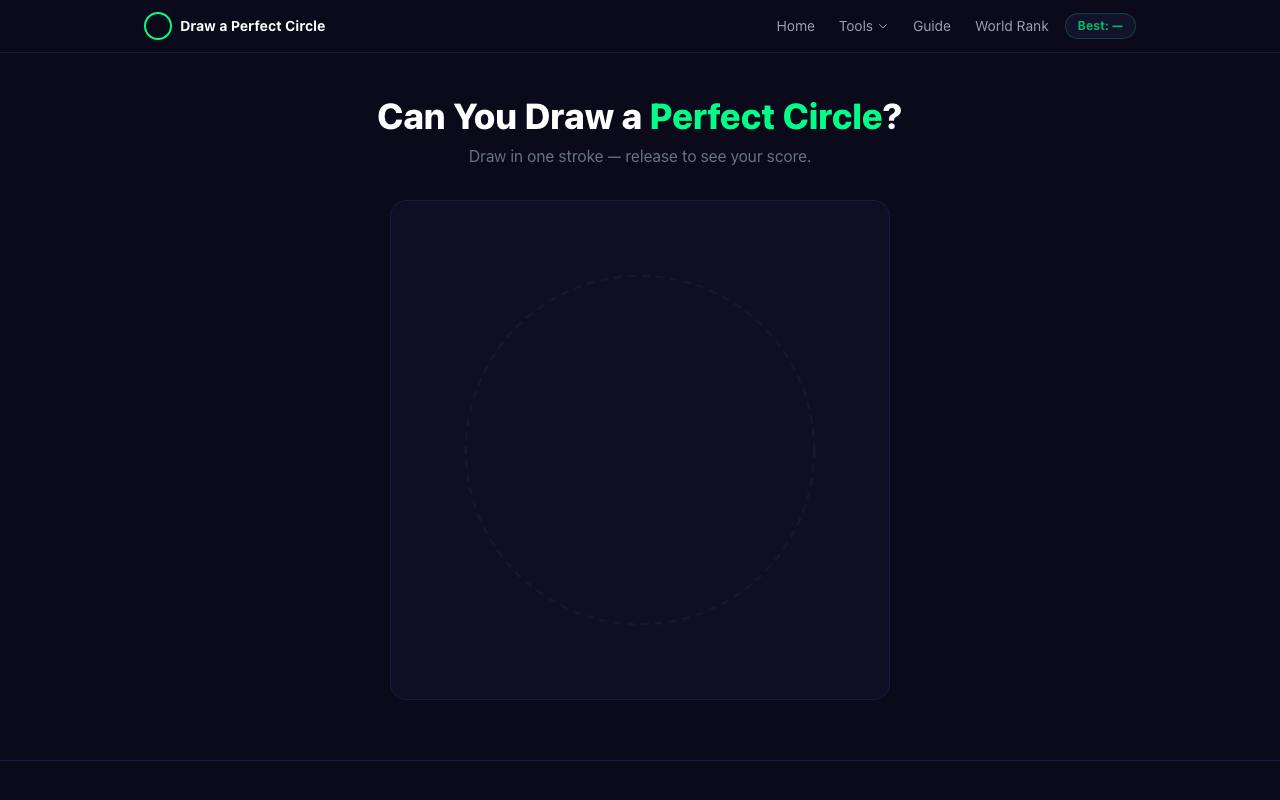 DrawaPerfectCircle screenshot