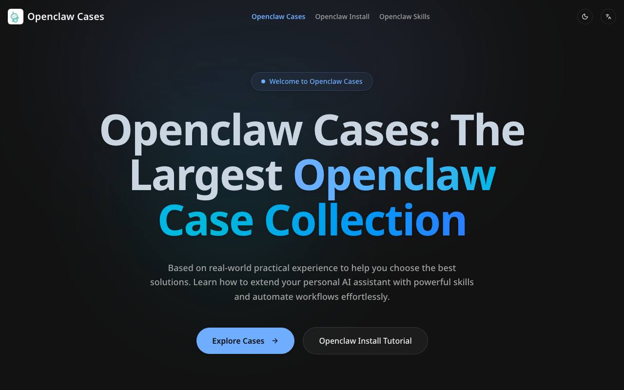 Openclaw Cases screenshot