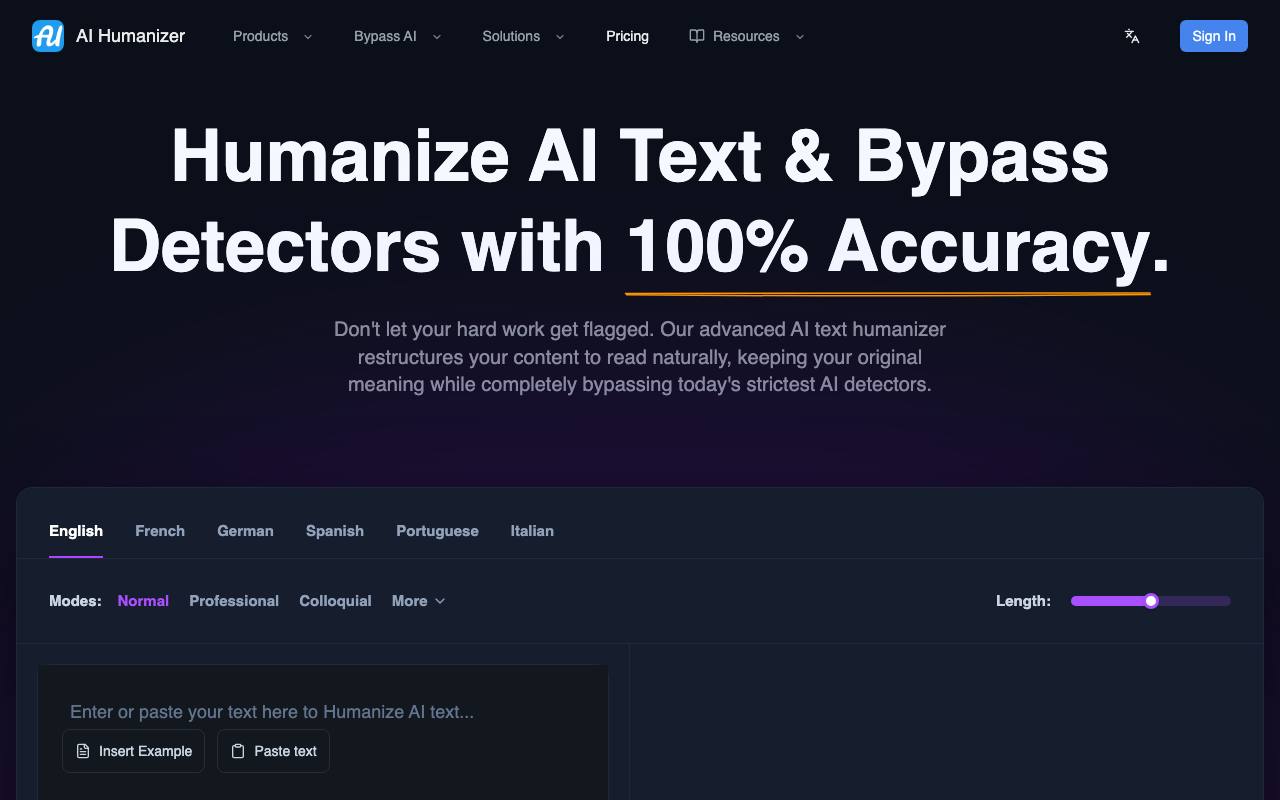 AI Humanizer screenshot